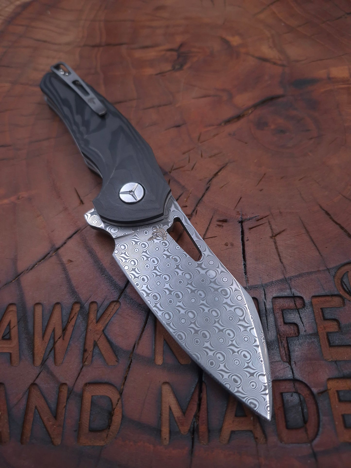 HWK-9 Stainless Steel Damascus