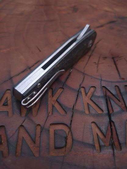 HAWK-7 KRIDASHI CARBON FIBER N690 LINER LOCK KNIFE