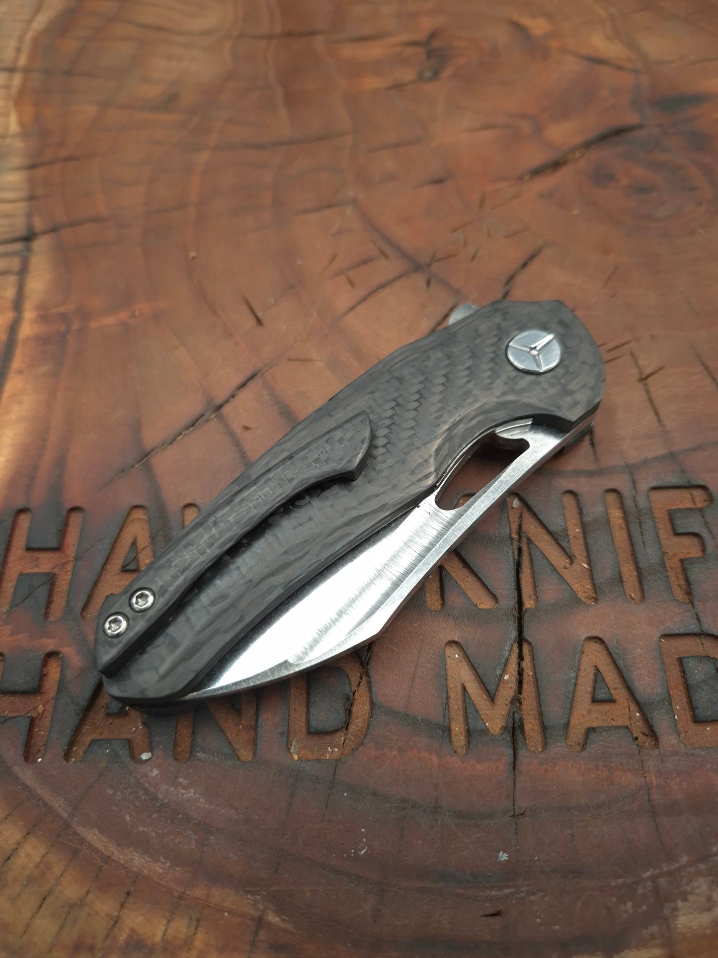 HAWK-9 PLUS(+) N690 FULL CARBON FIBER LINERLOCK FOLDING KNIFE