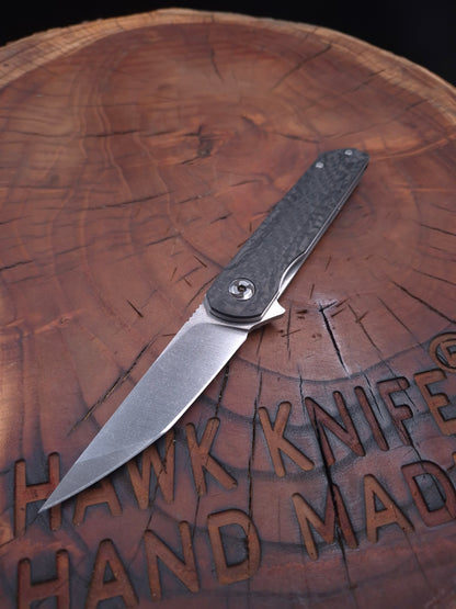 HAWK-6T (TANTO) M398 KARBONFİBER LİNERLOCK ÇAKI