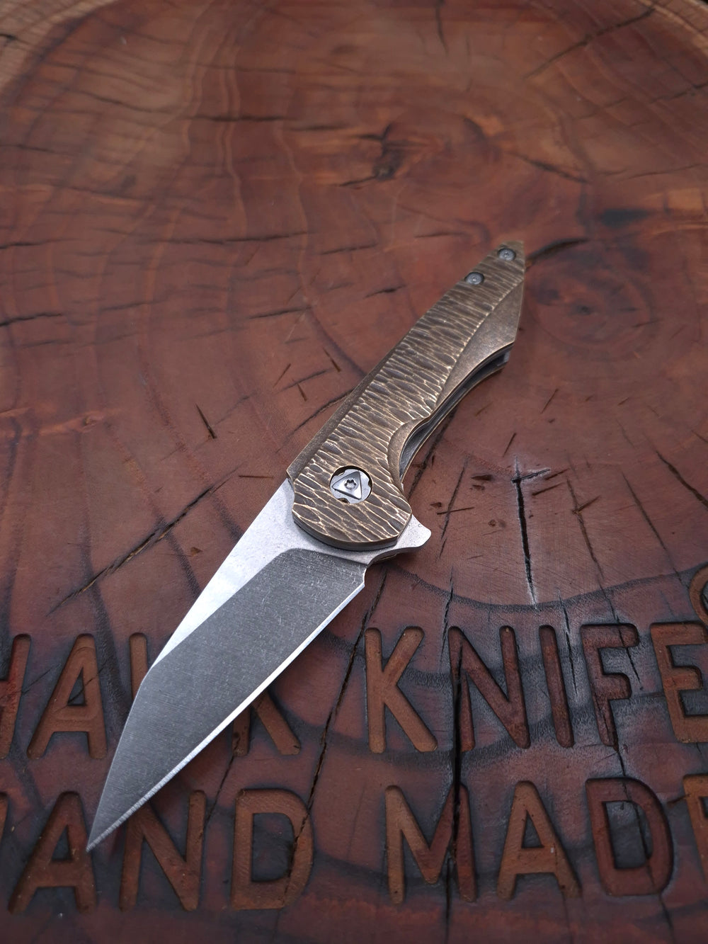 HAWK-10 N690 BRASS LINERLOCK FOLDER