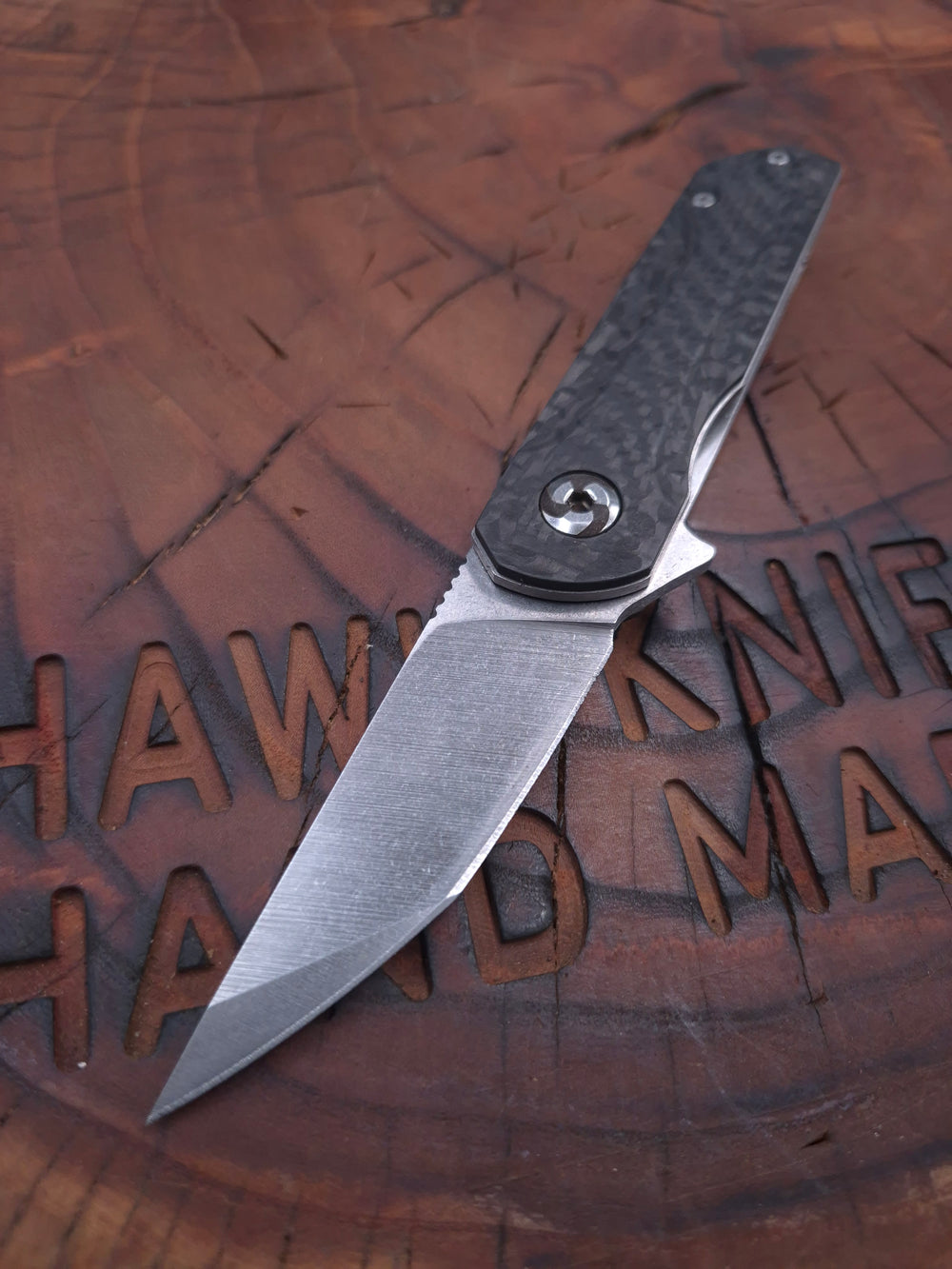 HAWK-6Ts N690 CARBON FIBER LINERLOCK KNIFE
