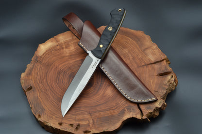 DROP POINT EL YAPIMI N690 ÇELİK  OUTDOOR BIÇAK