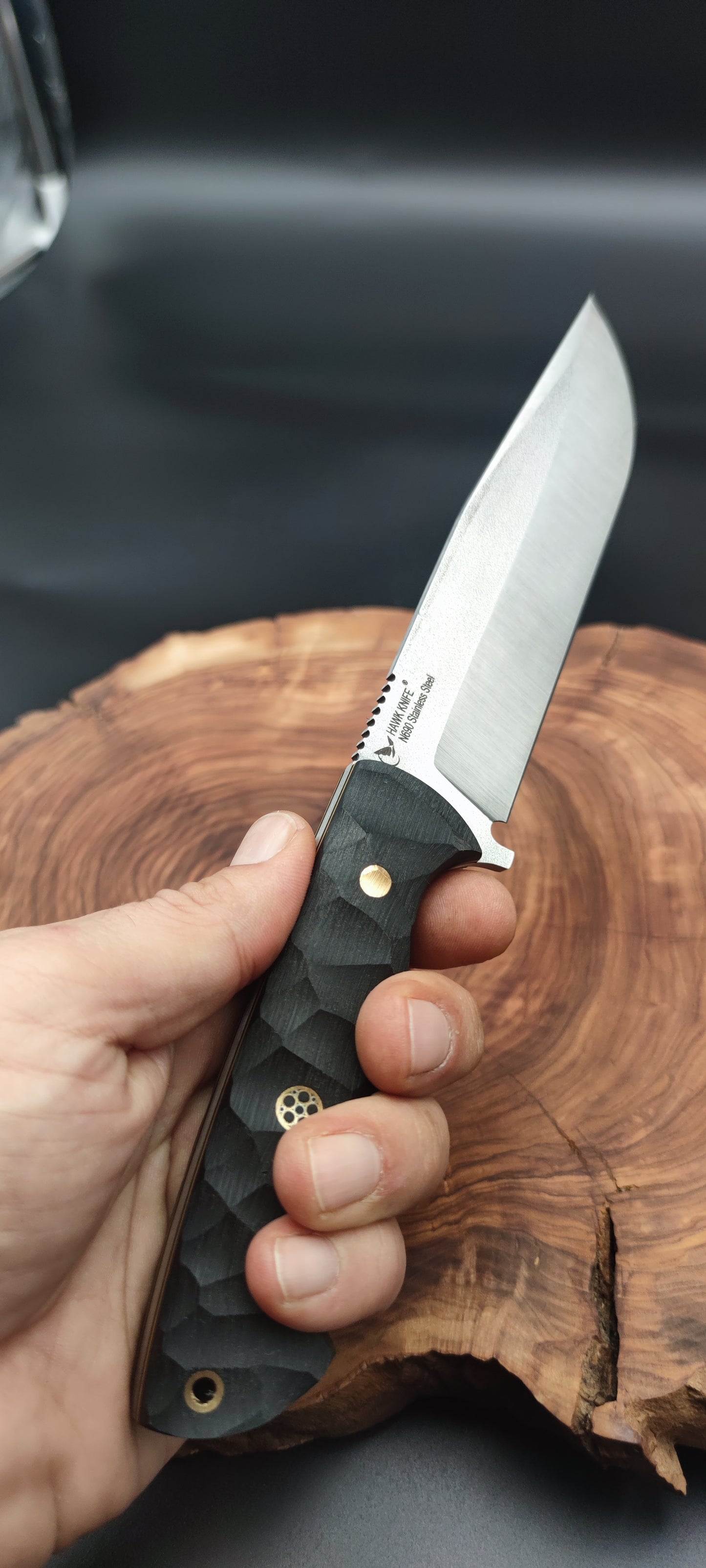 DROP POINT EL YAPIMI N690 ÇELİK  OUTDOOR BIÇAK